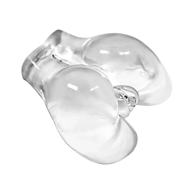 Top angled view of clear Peek-A-Booty molded body form