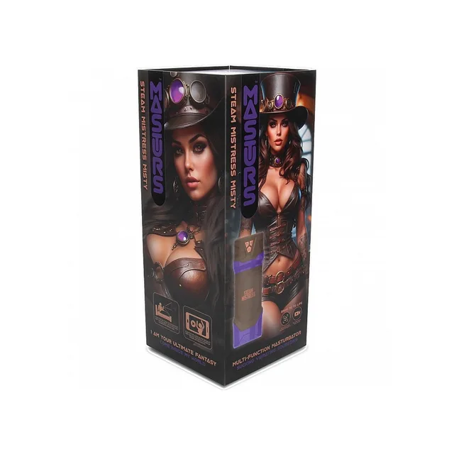 Masturs Misty black masturbator in illustrated Steam Mistress box