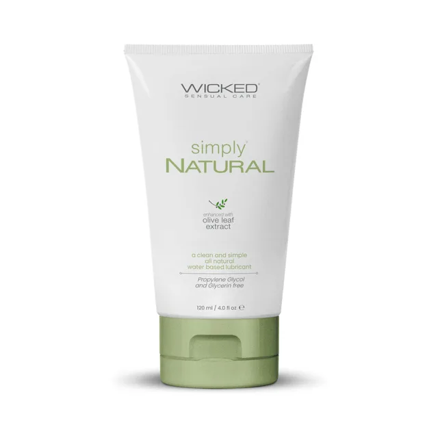 Wicked Simply Natural Aqua 4 oz tube front view with green flip-top cap