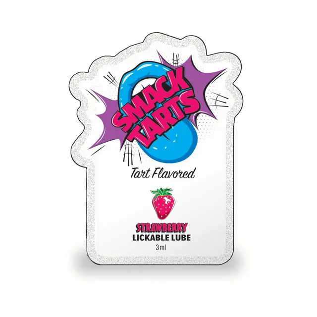 Front of Strawberry Smack Tarts 3 mL lube pouch
