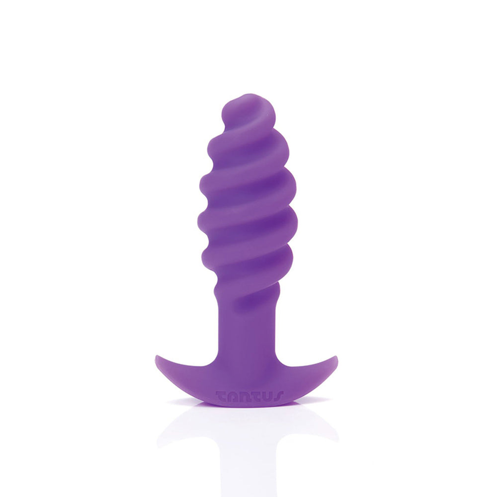 Tantus Twist Anal Plug Amethyst (Bag) Purple Tantus Twist plug with six raised tiers and wide curved base