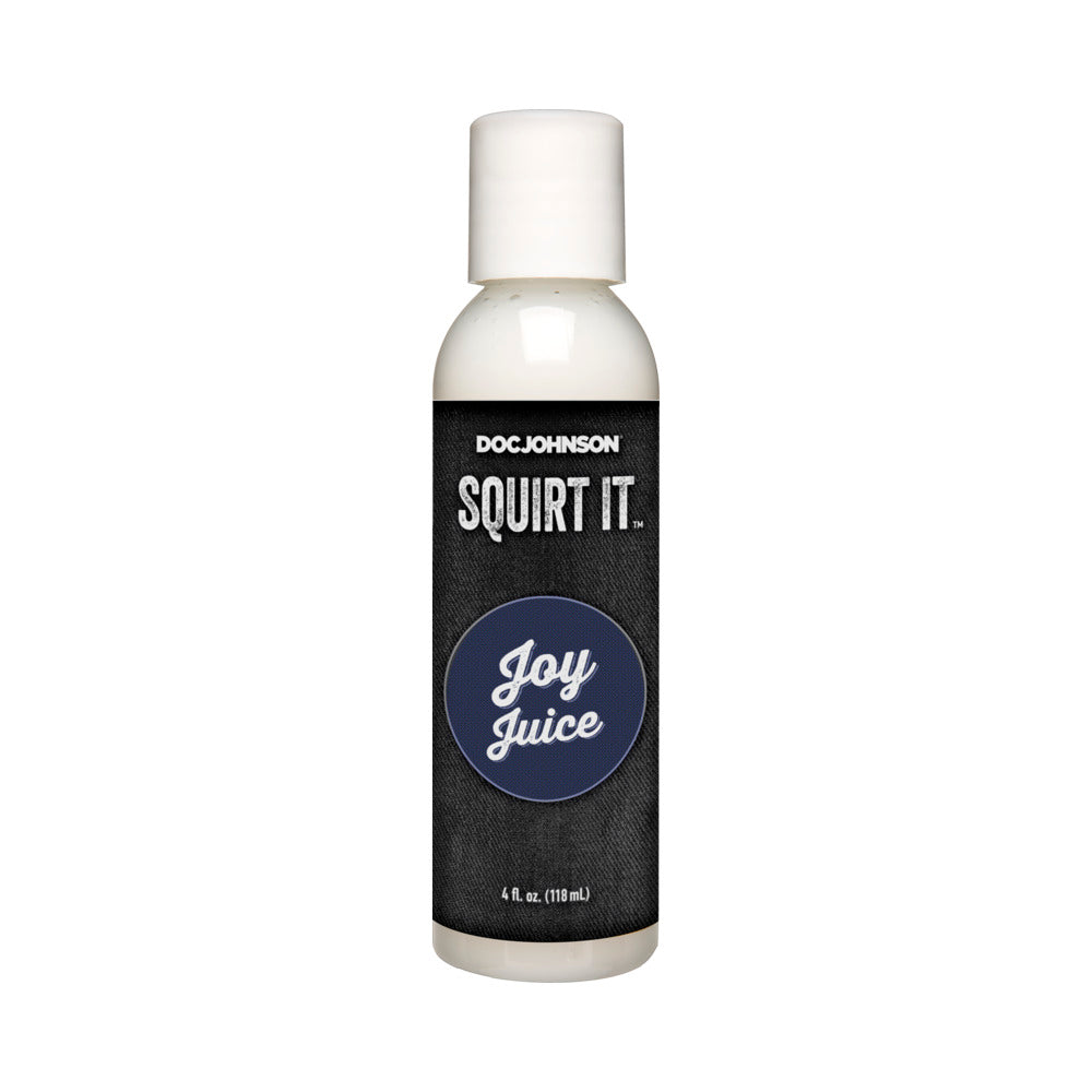 Squirt It - Joy Juice - 4 FL. OZ Doc Johnson Squirt It Joy Juice white 4 fl oz bottle with black blue label
