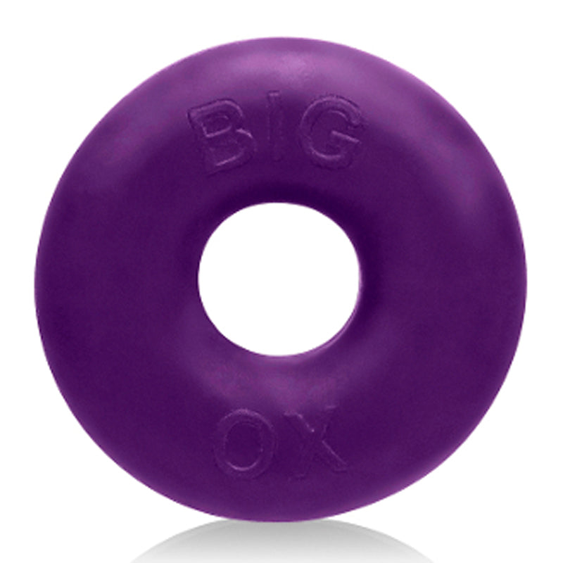 Oxballs Big Ox Cockring Eggplant Ice Oxballs Big Ox glossy eggplant-purple ring with embossed lettering