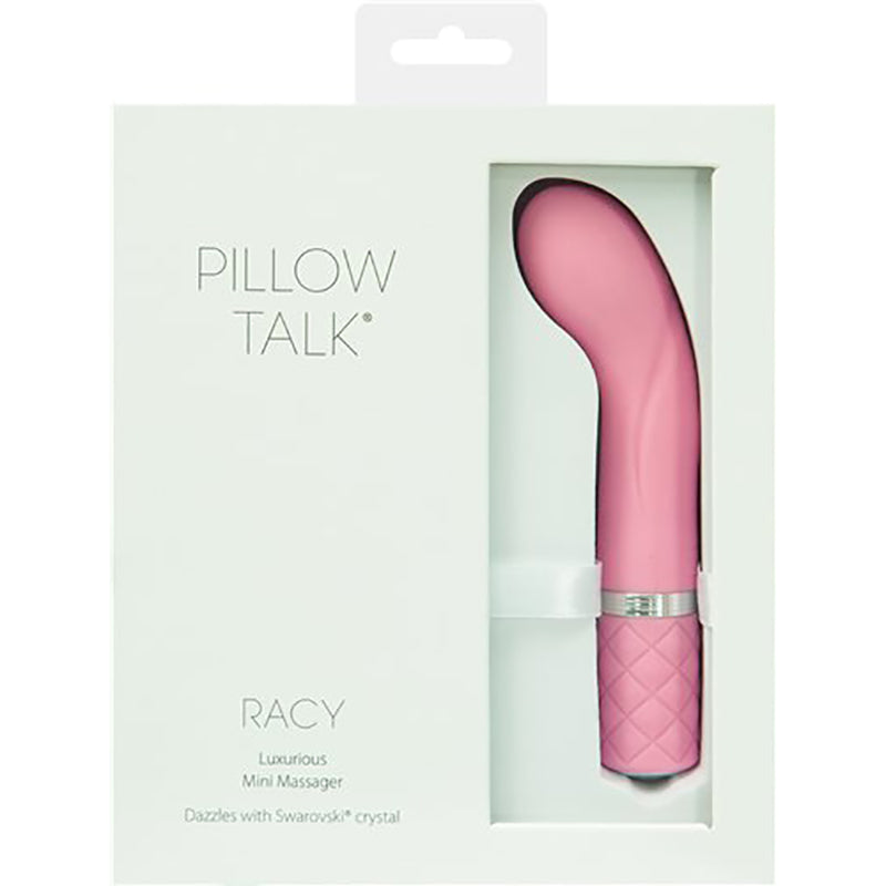 Pillow Talk Racy Mini Massager Pink BMS Pillow Talk Racy pink mini massager in window box