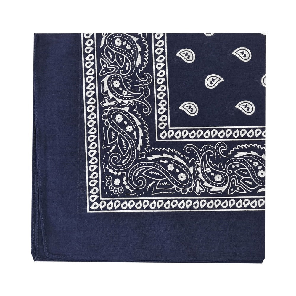 Prowler RED Hanky Navy Folded navy Prowler RED hanky with white paisley border