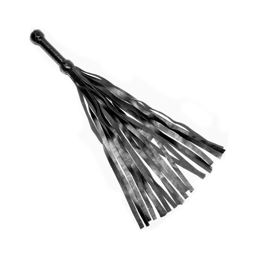 Prowler RED Flogger 26 in. Black Black Prowler RED 26-inch leather flogger with tails spread