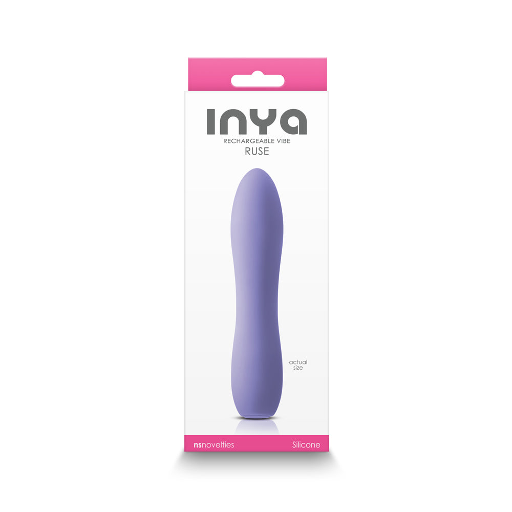 INYA Ruse Rechargeable Vibrator Purple Purple INYA Ruse rechargeable vibrator in white and pink box