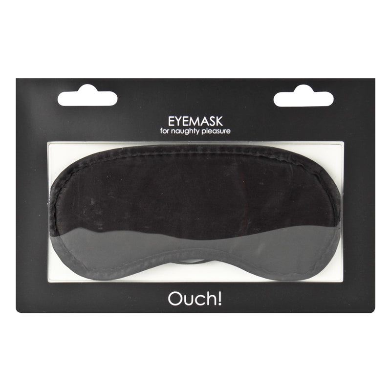 Ouch! Eye mask Blindfold Black Ouch Black Contoured Eye Mask in window package