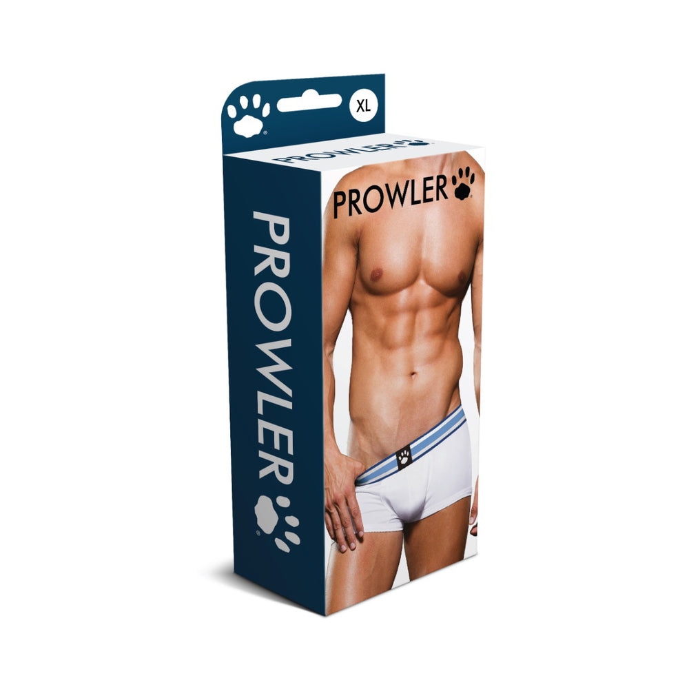 Prowler Trunk White/Blue XL Prowler white trunk with blue stripes size XL retail box