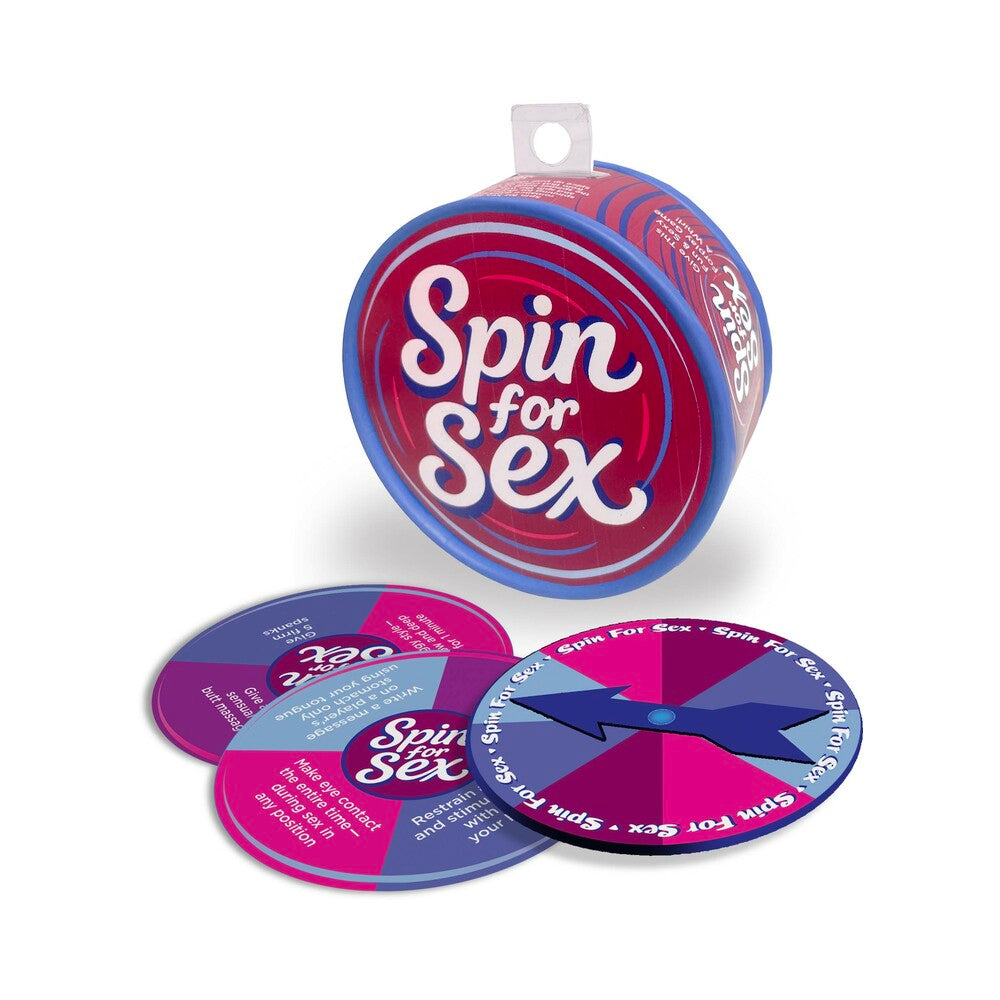 Spin For Sex Game Spin For Sex compact case with two circular spinner discs