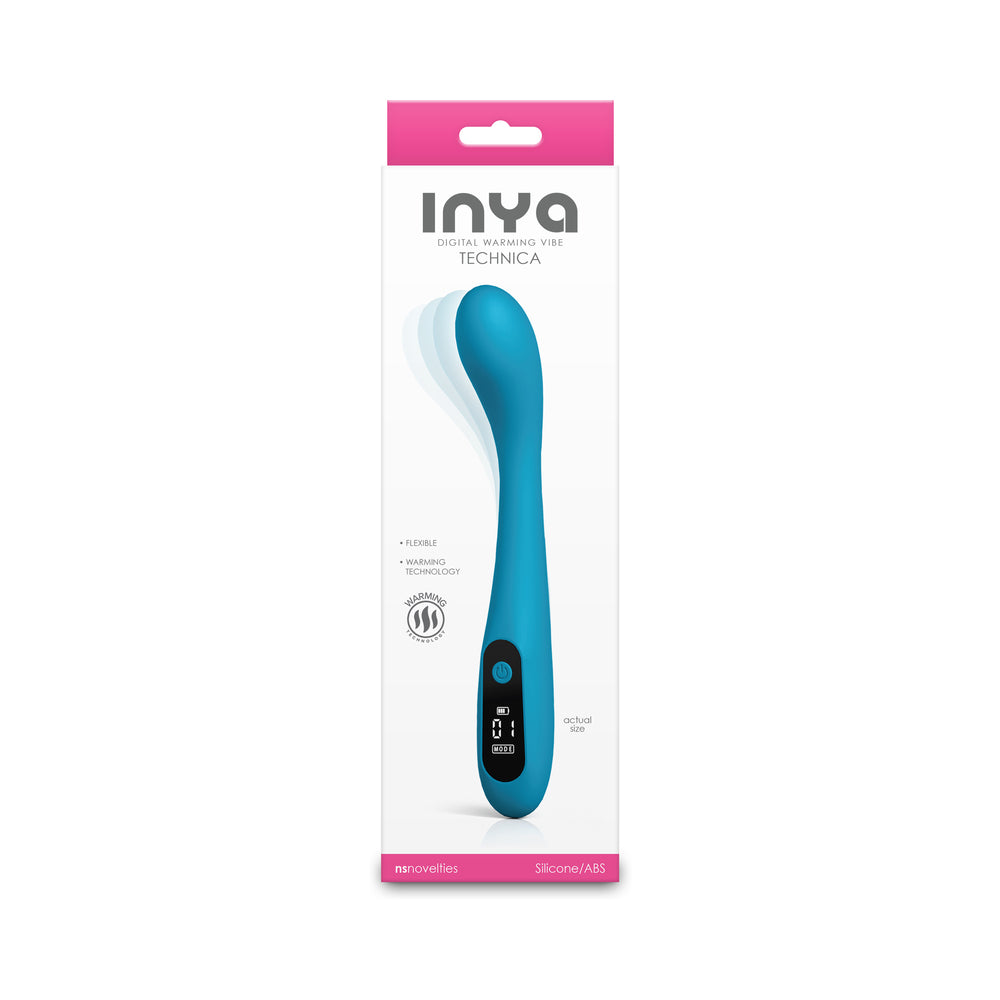 INYA Technica Teal Boxed teal INYA Technica with curved shaft and controls