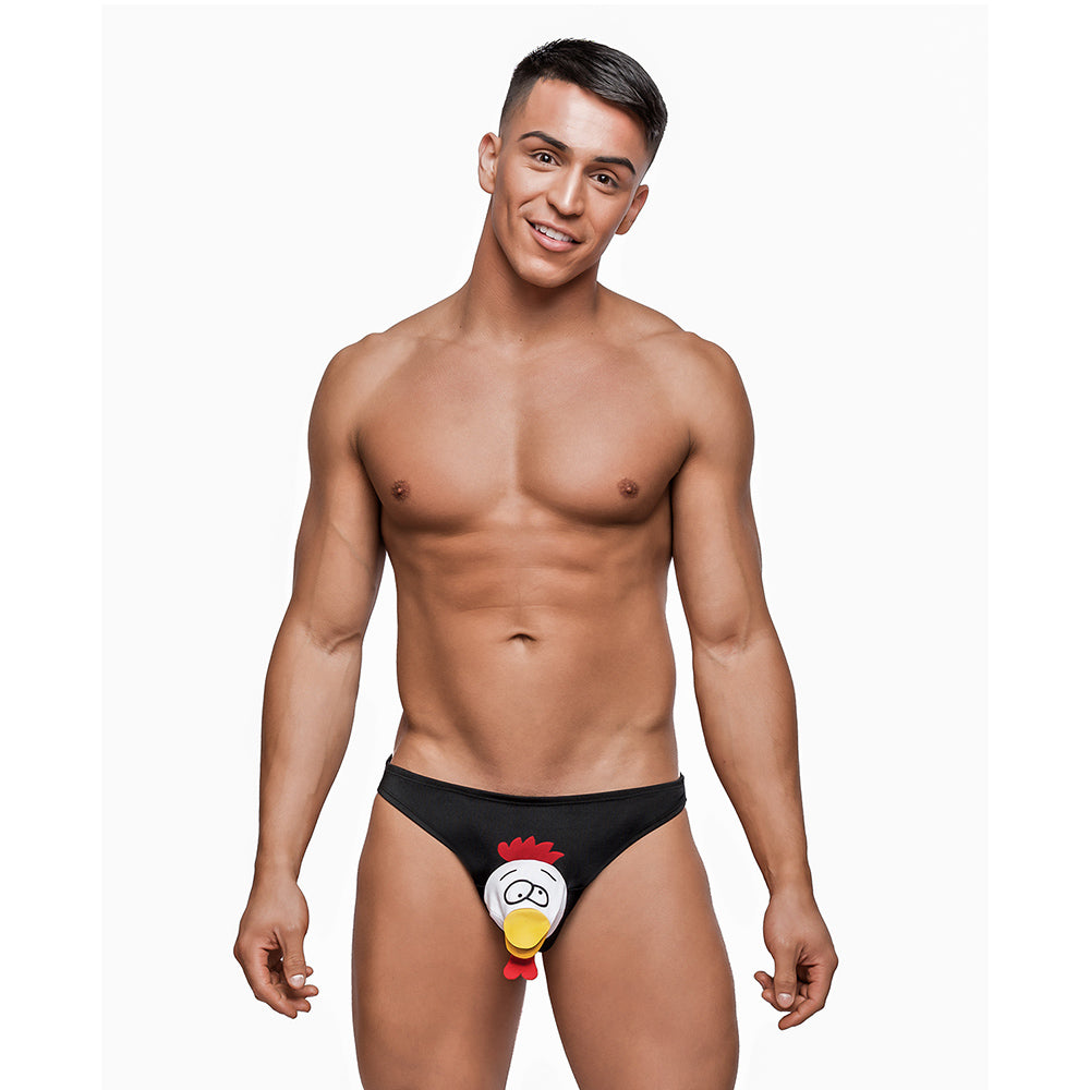 Male Power Novelty Choke The Chicken Bikini Underwear Black O/S Male Power Novelty Choke The Chicken Bikini Underwear Black O/S