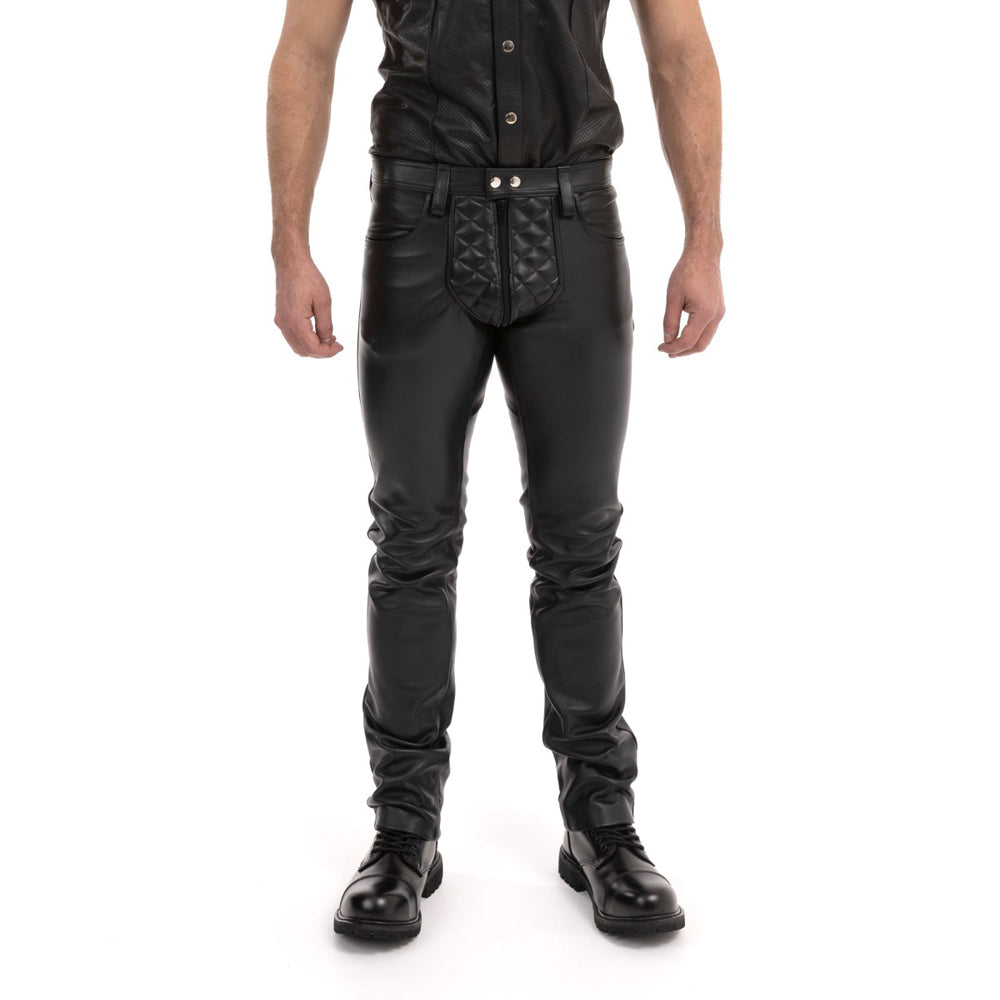 Prowler RED Rider Jeans Black 32 in. Front view of black Prowler RED Rider Jeans in 32-inch waist