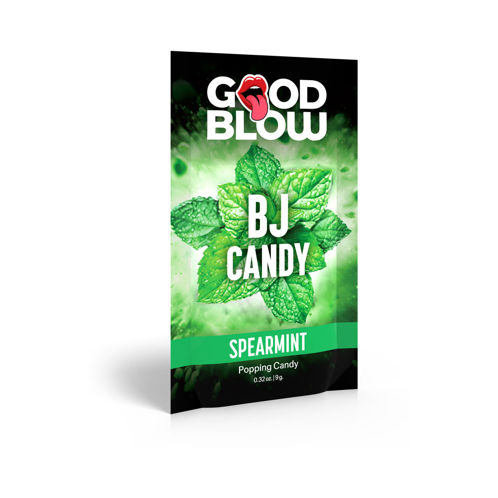 Good Blow BJ Candy Spearmint XR Brands Good Blow spearmint popping BJ candy in green 0.25 oz packet