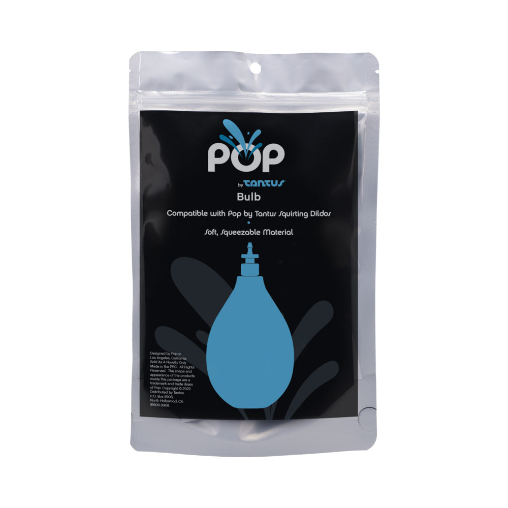 Tantus POP Replacement Bulb for POP Squirting Dildos Tantus POP replacement bulb in black resealable pouch