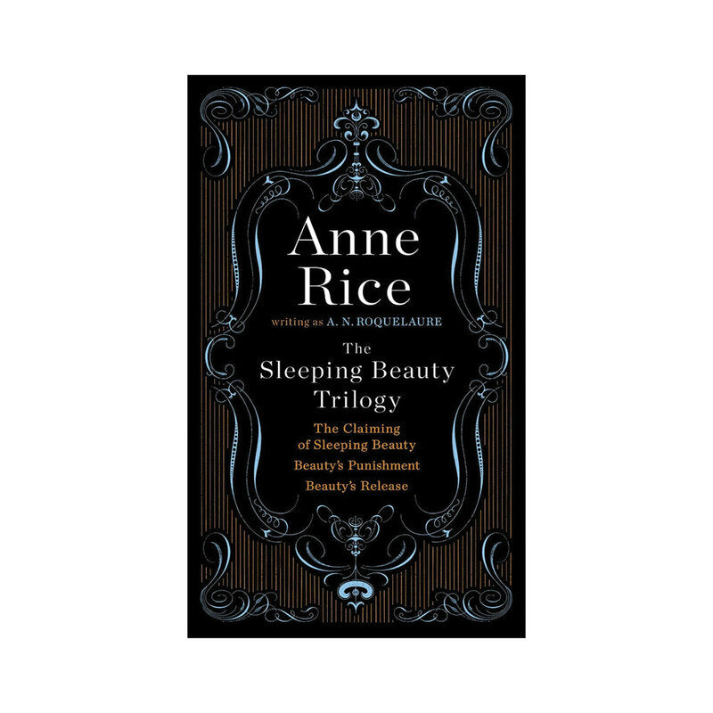 The Sleeping Beauty Trilogy by Anne Rice black Sleeping Beauty Trilogy boxed set cover with silver ornamental border