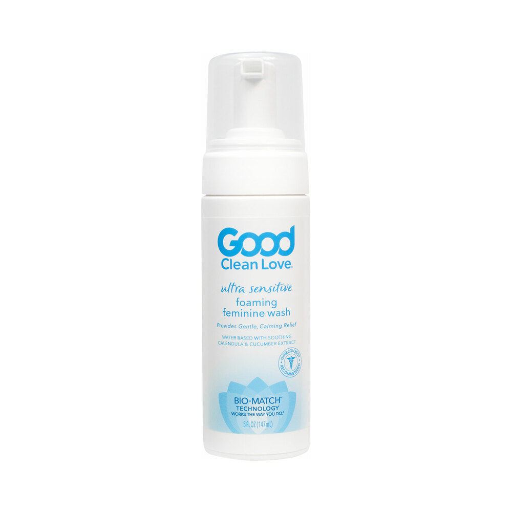 Good Clean Love Ultra Sensitive Foaming Feminine Wash 5 oz. white Good Clean Love Ultra Sensitive Foaming Wash 5 fl oz pump bottle