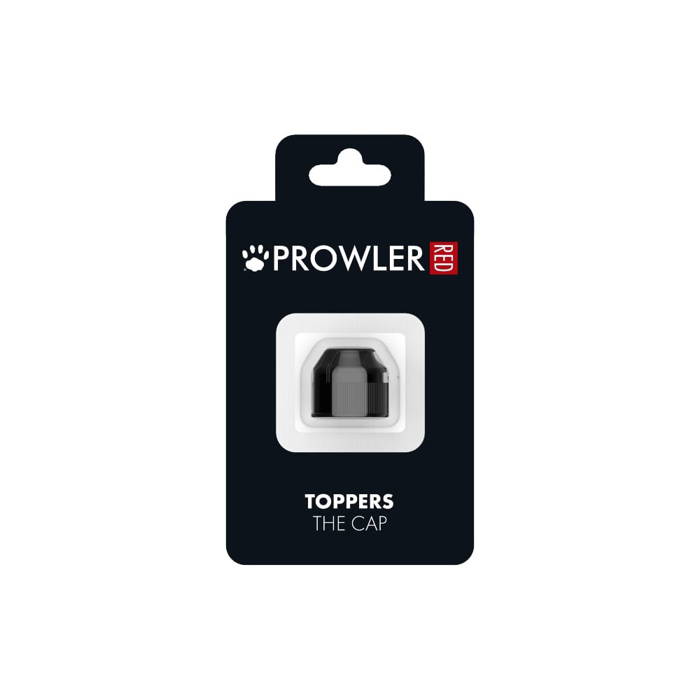 Prowler RED Toppers The Cap Prowler RED Toppers black bottle cap inside small clear blister on black hanging card labeled The Cap
