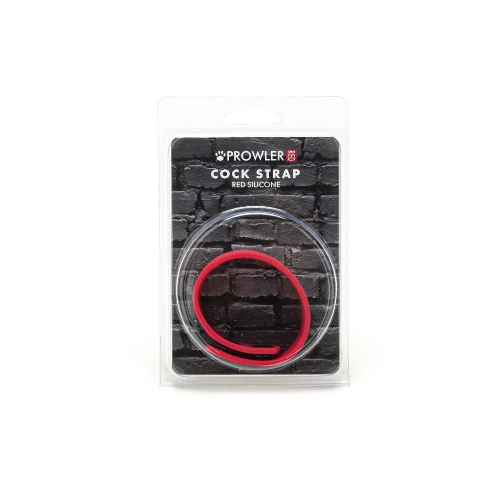 Prowler RED Silicone Cock Strap Red Prowler RED red silicone cock strap retail package