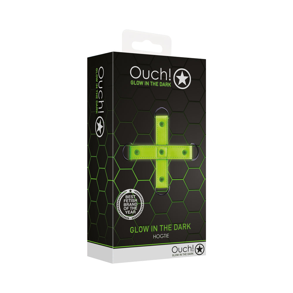Ouch! Glow in the Dark Hogtie Neon Green Ouch neon-green hogtie connector retail box