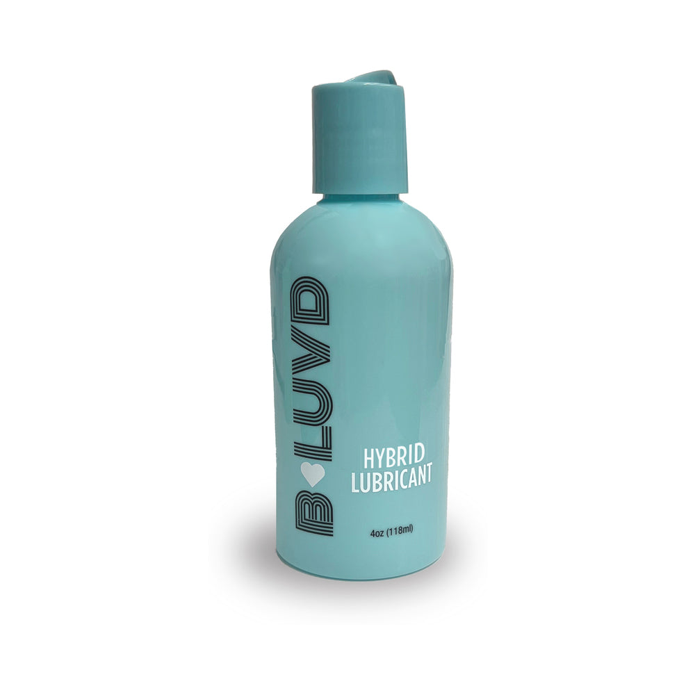 B-Luvd Hybrid Lube 4 oz. Teal 4 oz B-Luvd Hybrid Lubricant bottle with flip cap