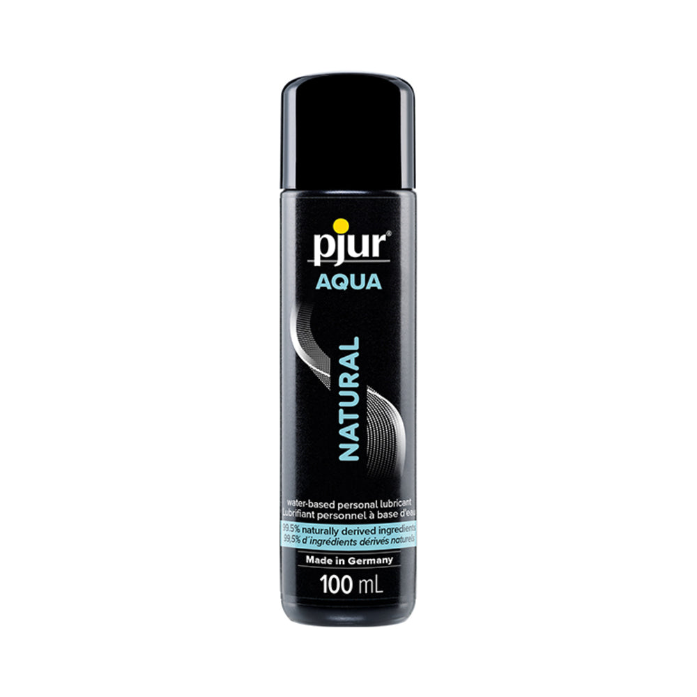 Pjur Aqua Natural 100 ml black lubricant bottle