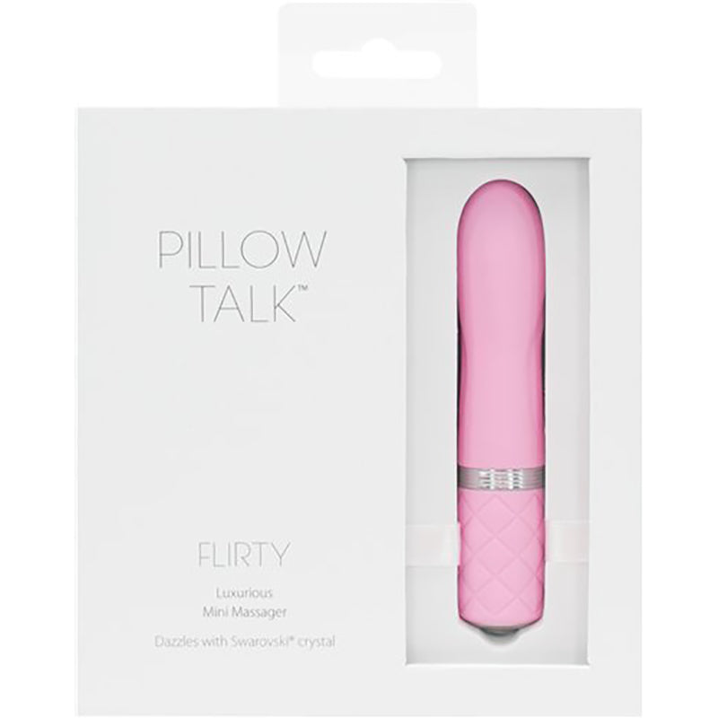Pillow Talk Flirty Bullet Pink BMS Pillow Talk Flirty pink bullet vibrator in window box