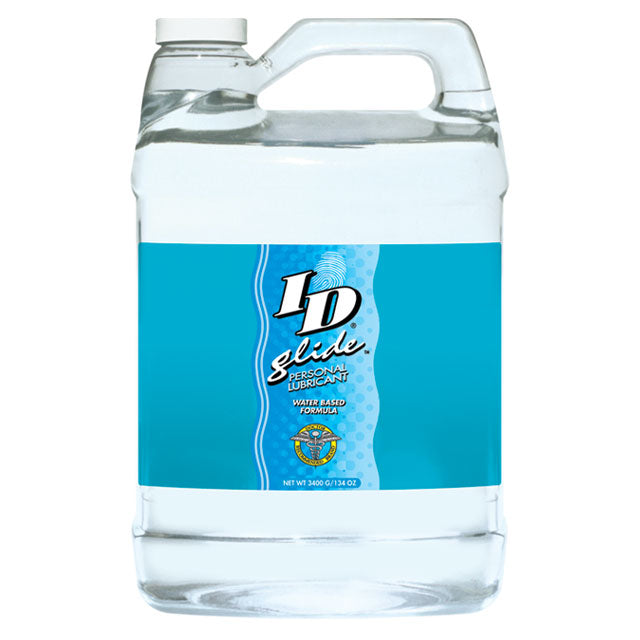 ID Glide Lubricant Gallon (128 fl oz) ID Glide 128-ounce clear lubricant gallon jug with turquoise label