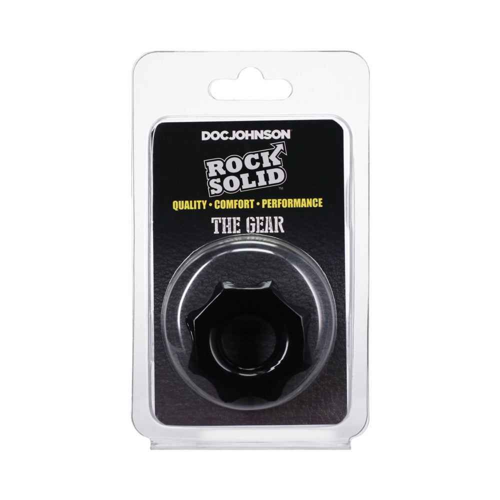 Rock Solid Gear Black C Ring in a Clamshell Rock Solid Gear Black C-Ring clear clamshell package front