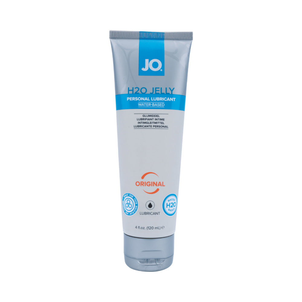 JO H2O Jelly Water-Based Lubricant 4 oz. System JO H2O Jelly 4 oz clear tube with blue label