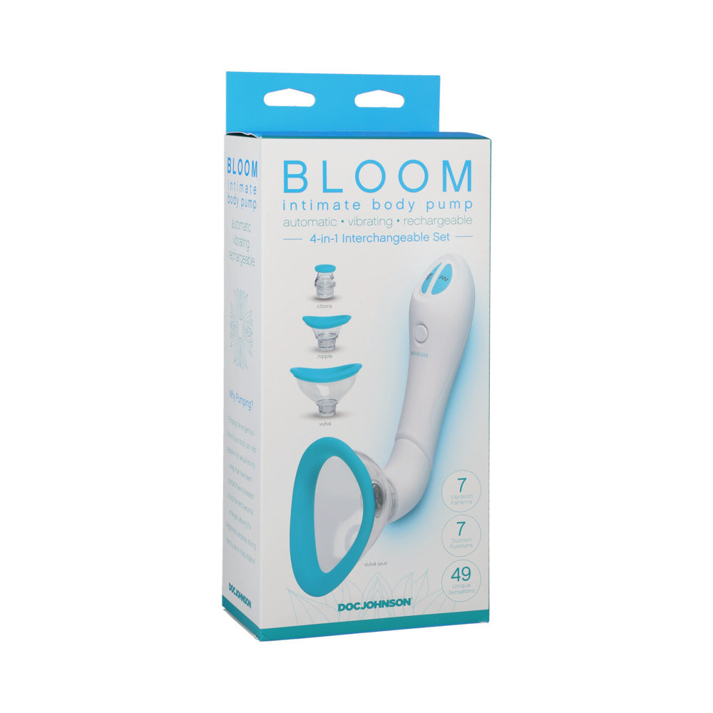 Bloom - Intimate Body Pump - Automatic - Vibrating - Rechargeable Blue/White Bloom - Intimate Body Pump - Automatic - Vibrating - Rechargeable Blue/White