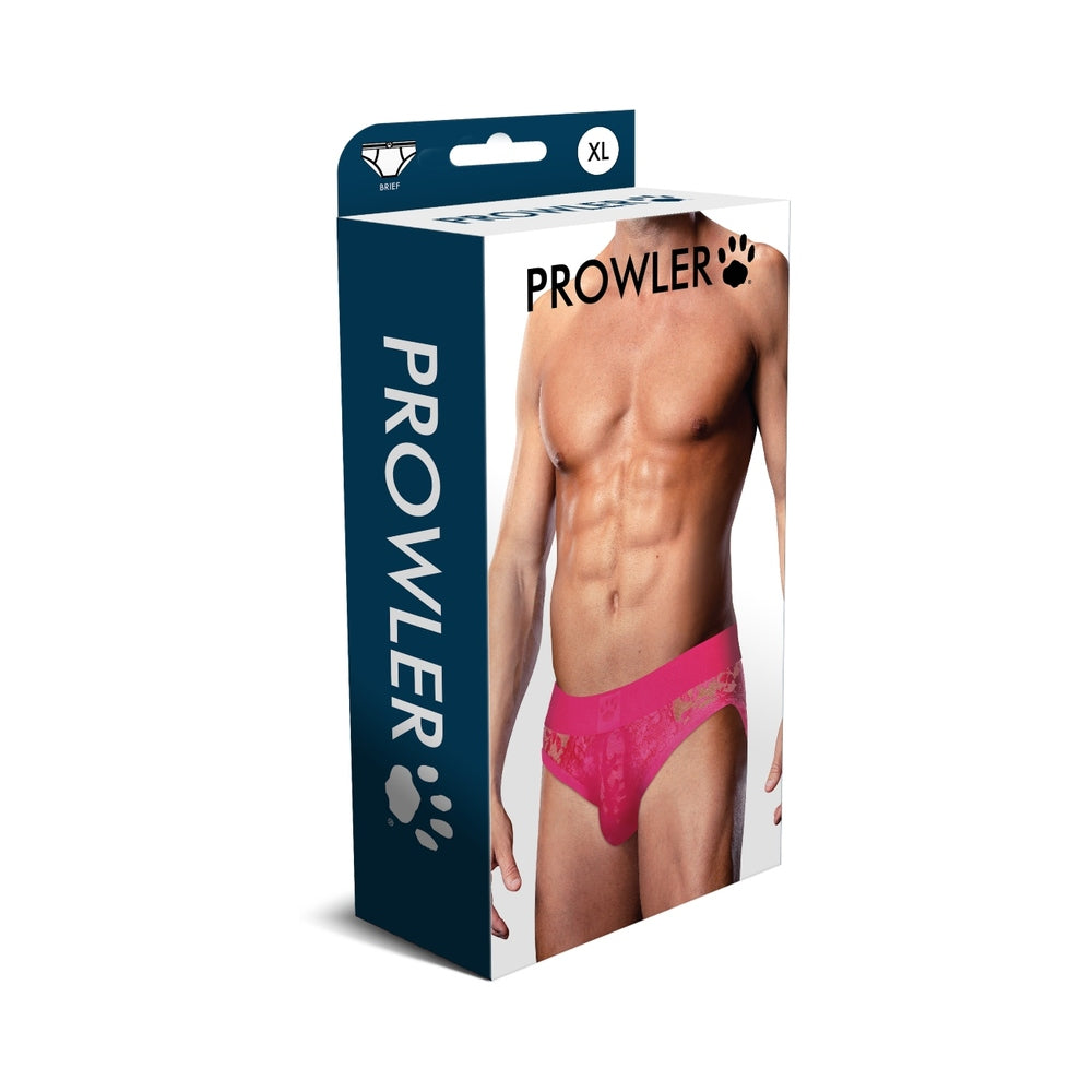 Prowler Lace Brief Pink XL Prowler hot-pink lace brief size XL retail box