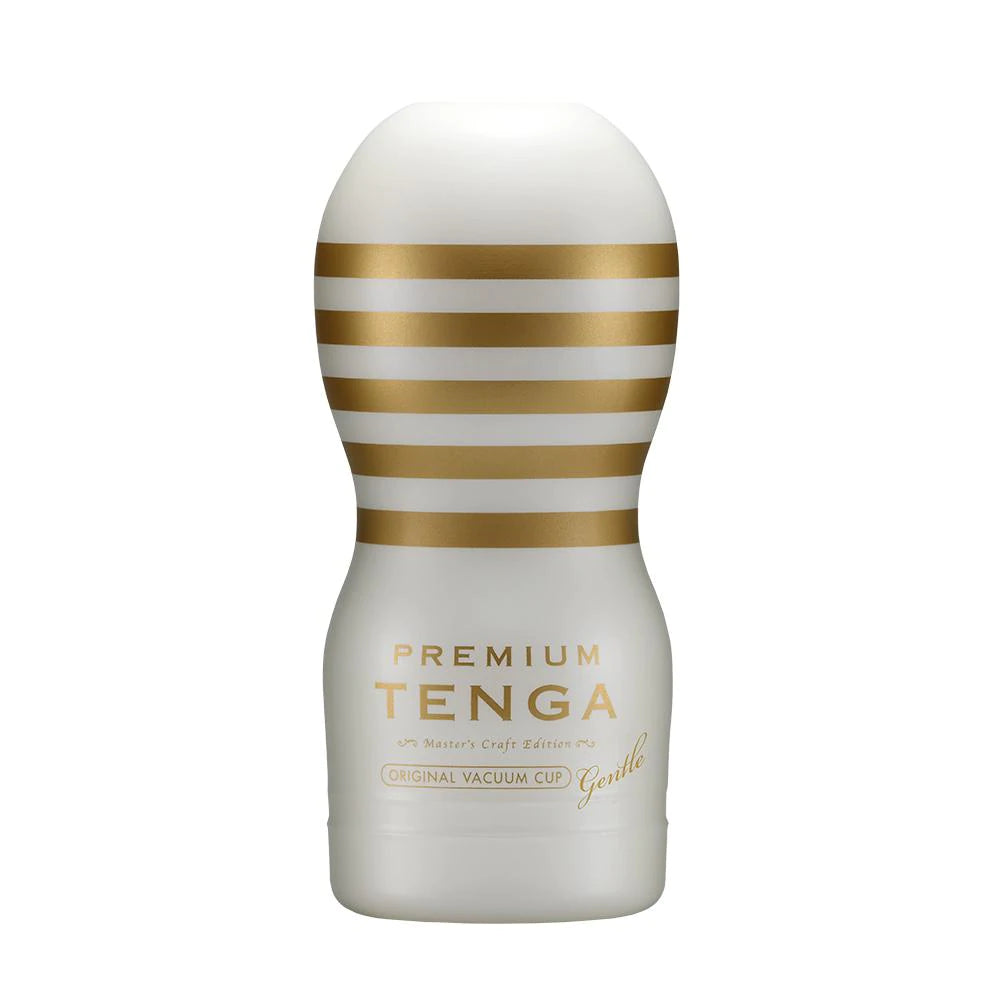 Tenga Premium Original Vacuum Cup Gentle Gold-and-white Tenga Premium Original Gentle vacuum cup