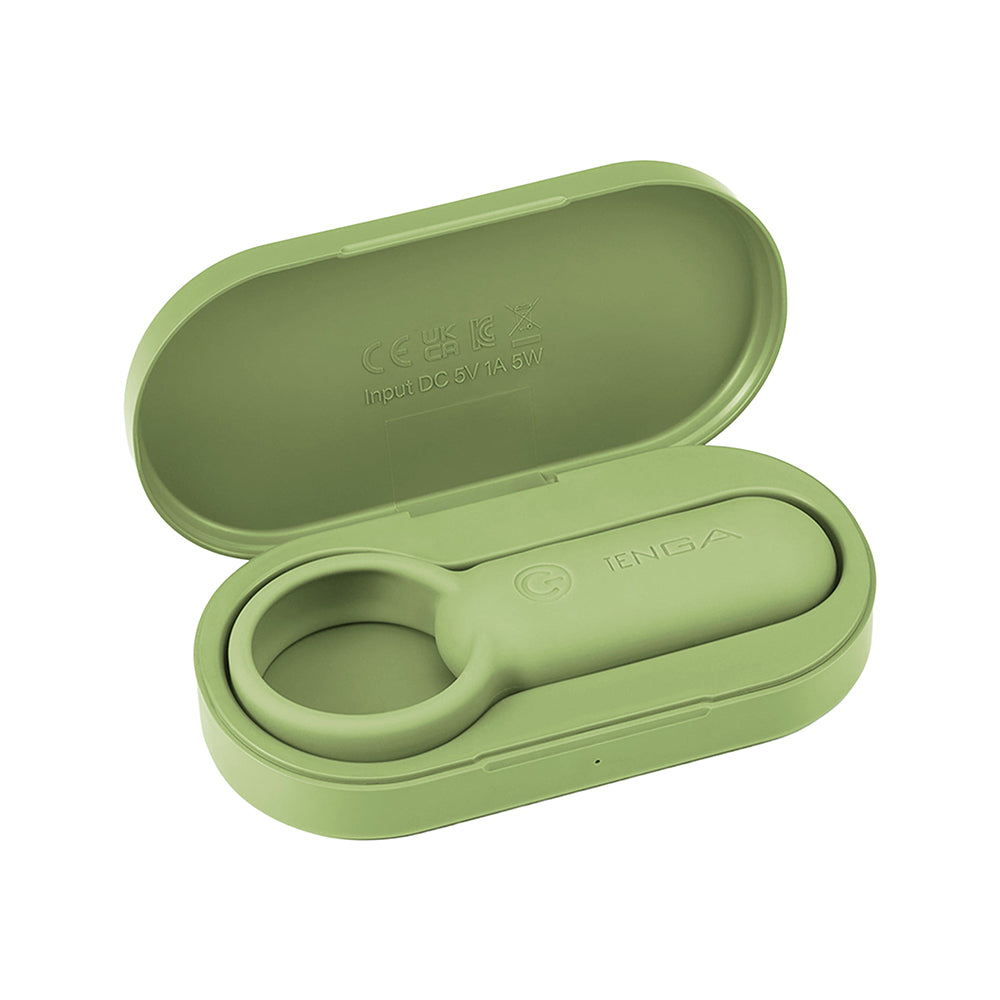 TENGA paiRING lime resting inside open oval case