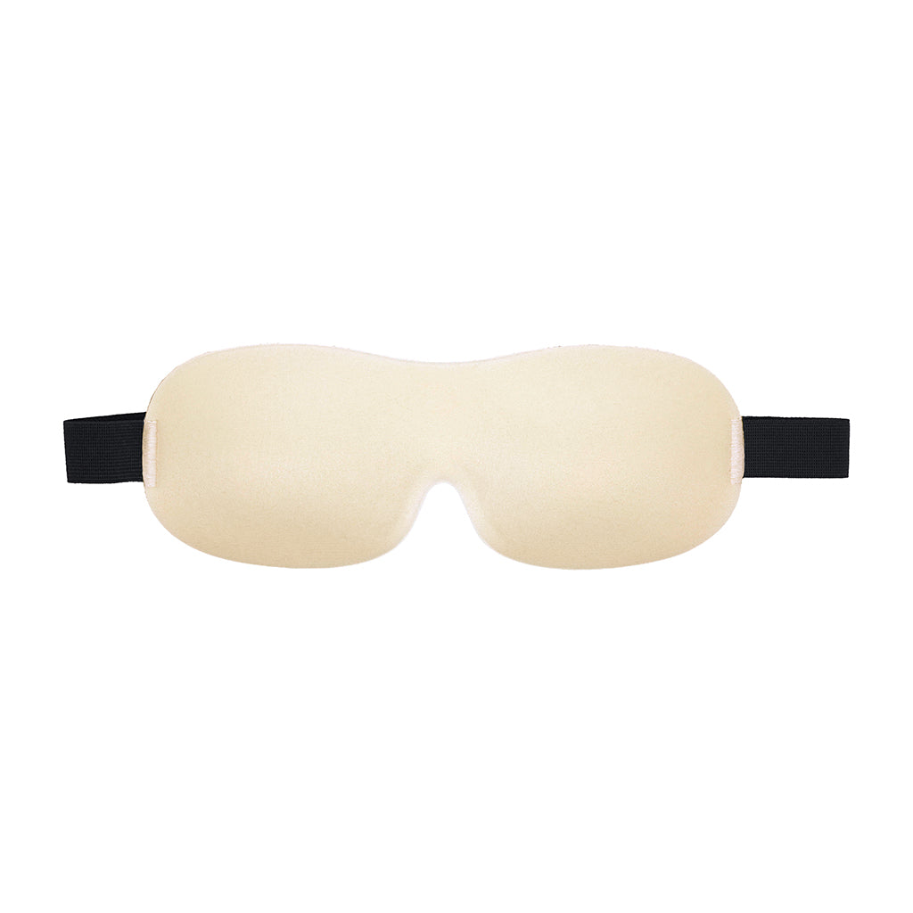 Ouch! 3D Mask Gold Front view of gold Ouch 3D mask with black side straps