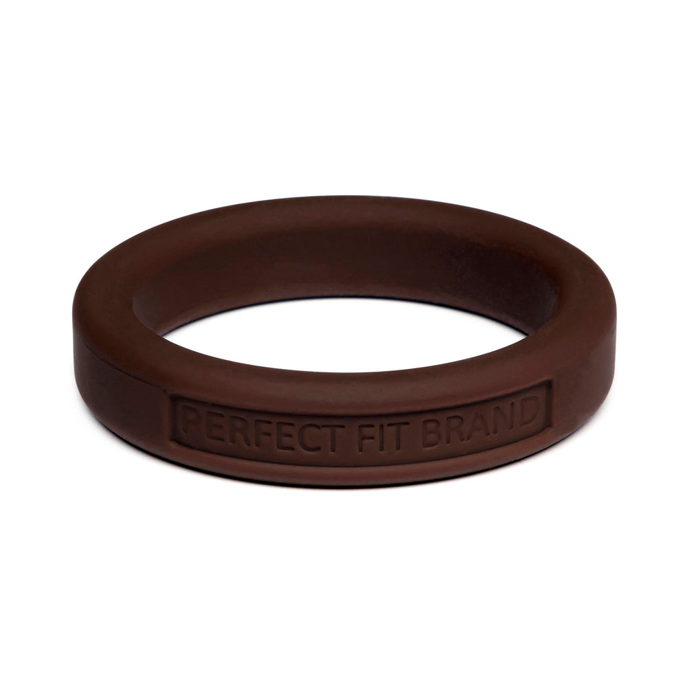 Perfect Fit Hefty Ring 1.75 in. (44mm) Silicone Skintone 1 Perfect Fit Hefty Ring 44mm Skin Tone 1 dark brown horizontal front angle