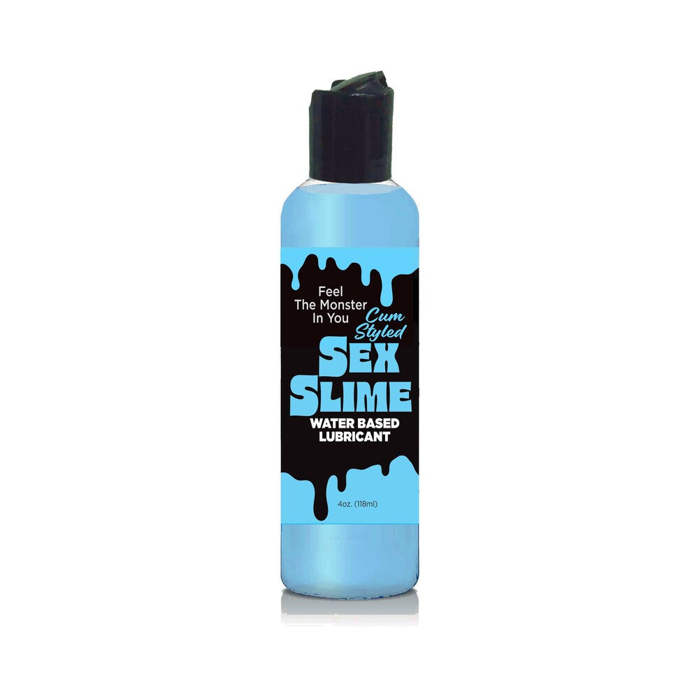Sex Slime Opaque Blue 4 oz. Opaque-blue Sex Slime 4 oz bottle with black flip-top cap