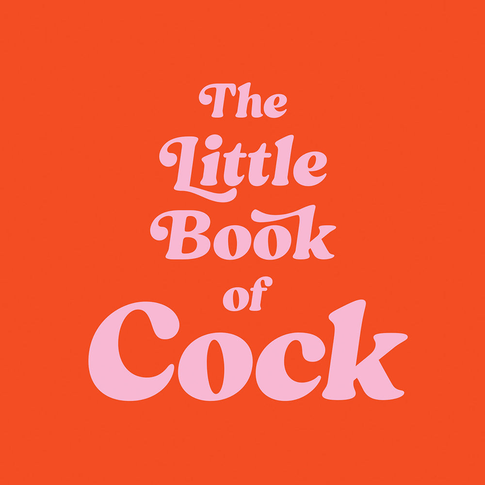 The Little Book of Cock The Little Book of Cock activity book orange cover with pale pink stacked title