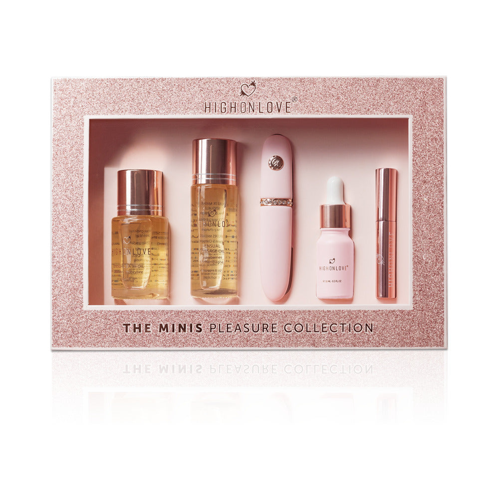 HighOnLove The Minis Pleasure Collection HighOnLove The Minis five-piece collection in rose-gold window box