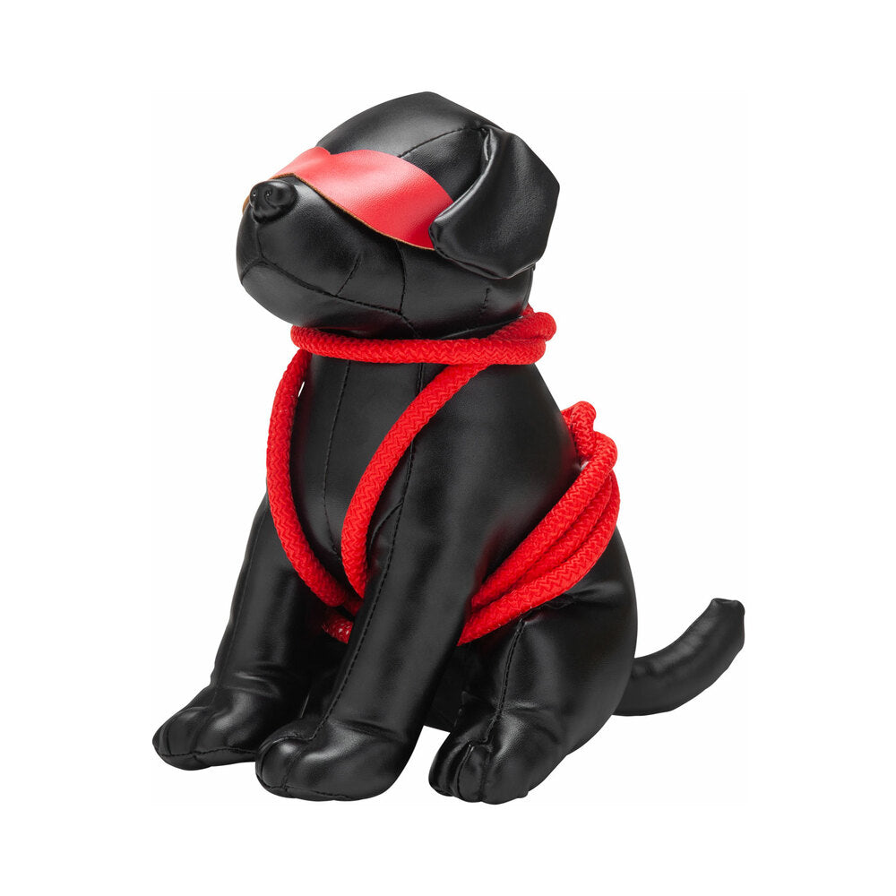 Prowler RED Roped Up Rover Prowler RED Roped Up Rover puppy figure seated black figure wrapped with red rope and wearing red eye mask