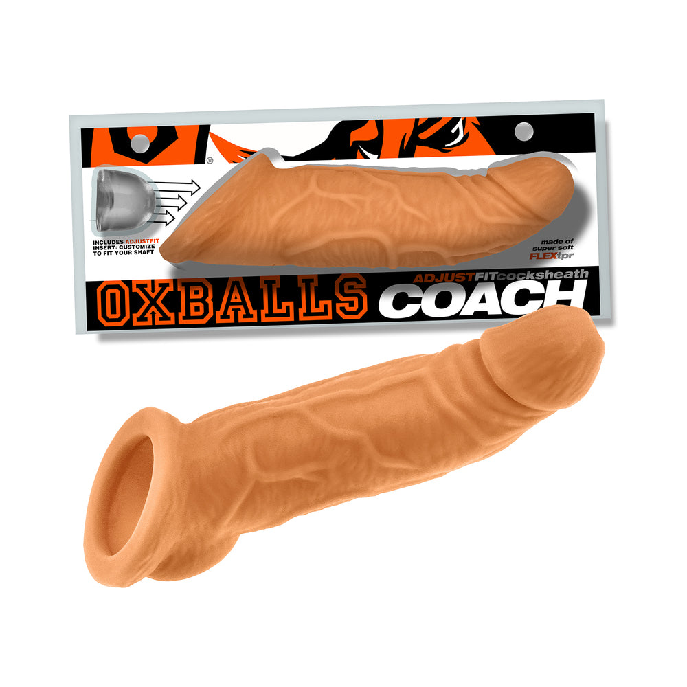 Oxballs Coach Cocksheath Skinz Peachy Skinz Peachy Oxballs Coach sculpted sheath beneath package