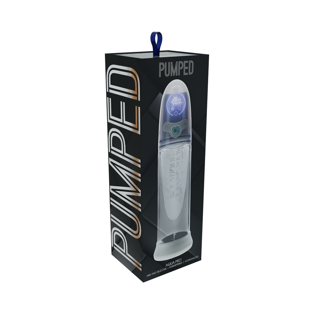 Pumped Aqua-Pro Submersible Automatic AI Enabled Gray Gray Shots Pumped Aqua-Pro automatic pump displayed in black retail packaging