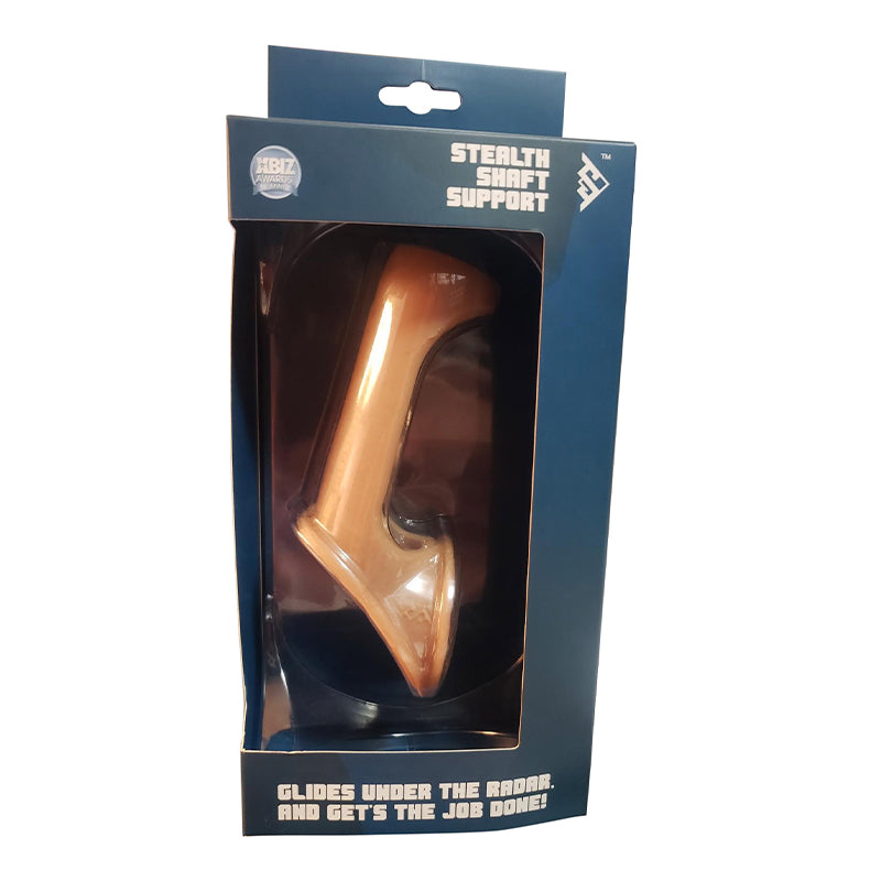 Stealth Shaft Support Caramel Size A Caramel Stealth Shaft Support Size A in dark blue window box