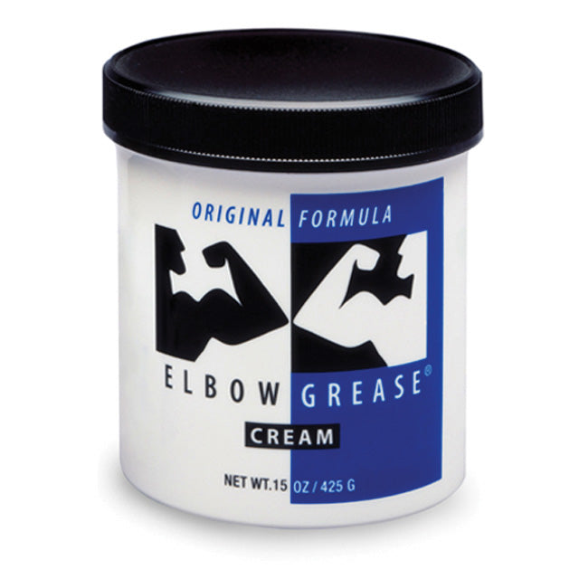 Elbow Grease Original Cream (15oz) Elbow Grease Original Cream 15 oz large white jar with black screw lid