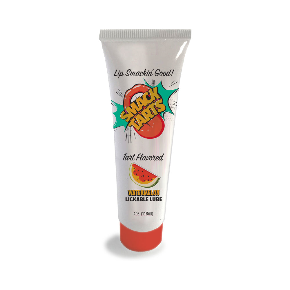 Smack Tarts Lickable Lube Sour Watermelon 2 oz. Smack Tarts Watermelon 2 oz lube tube with orange band