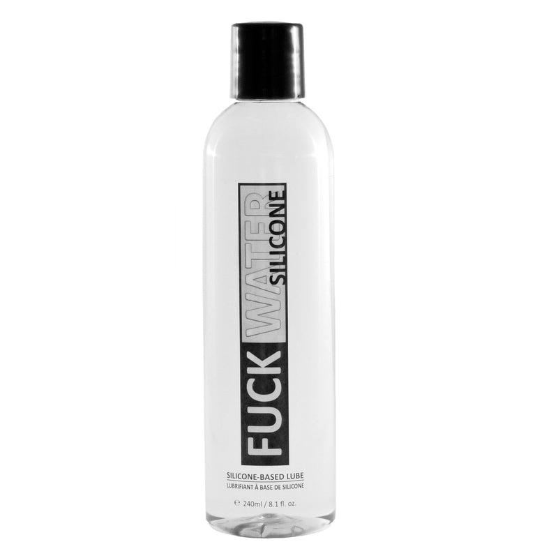 Fuck Water Silicone 8oz Fuck Water Silicone 8 oz clear bottle with black cap and silver vertical label
