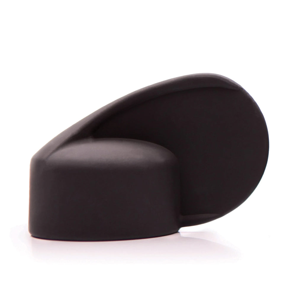 Tantus Rumble Dorado Head Attachment for Rumble Wand Black Tantus Rumble Dorado head with low block base and broad fin