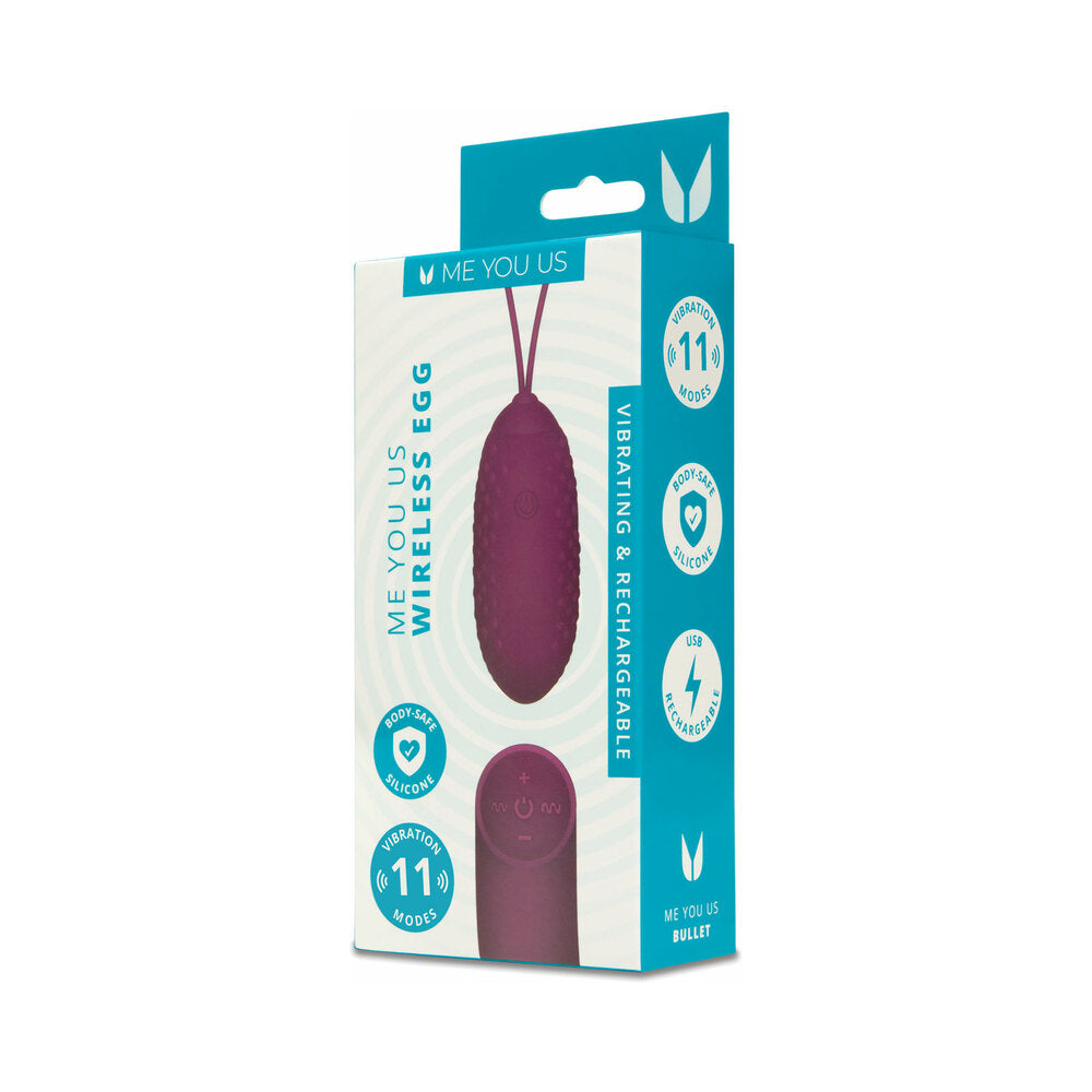 Me You Us Wireless Egg Purple Me You Us purple Wireless Egg vibrator retail box