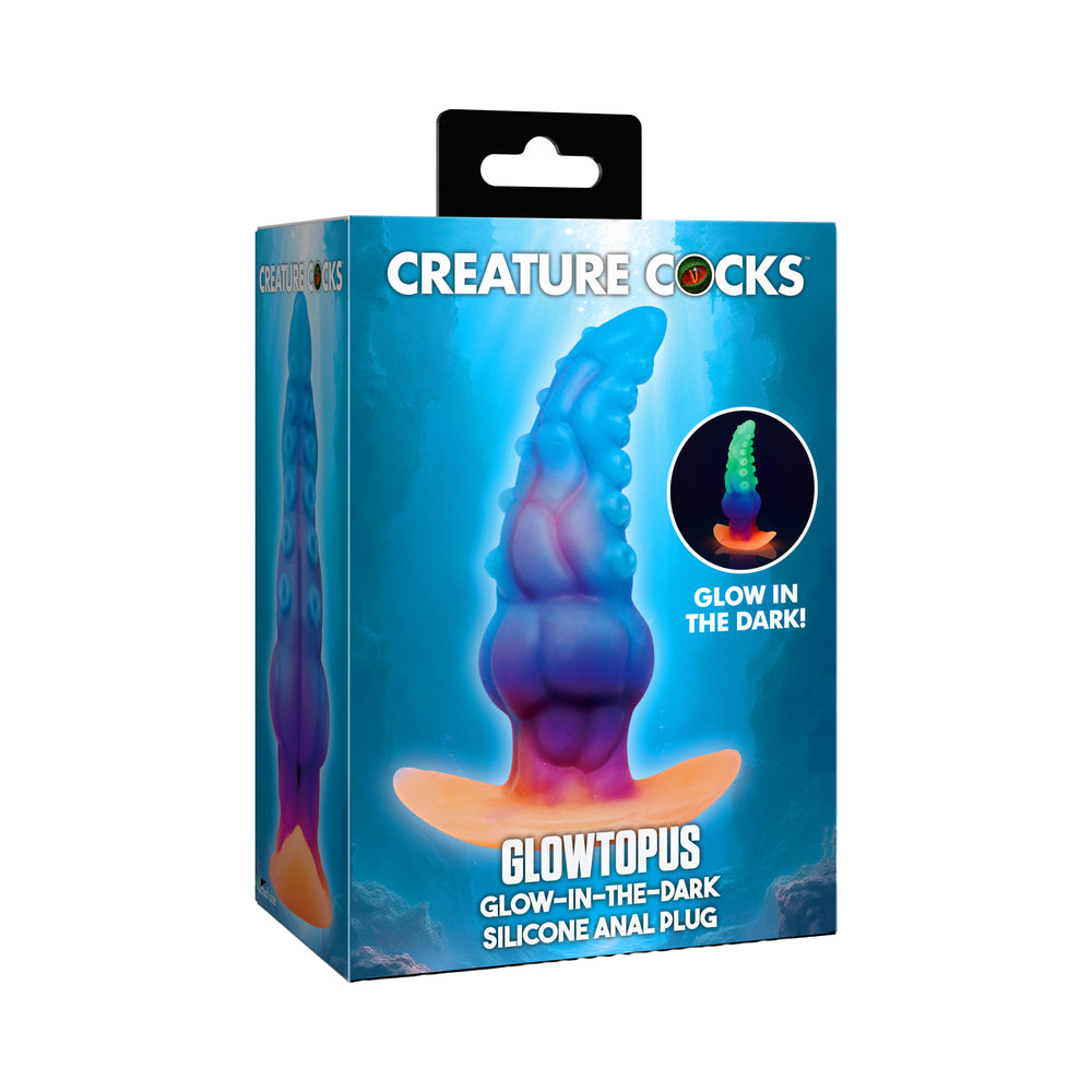 Creature Cocks Glowtopus Glow-in-the-Dark Silicone Anal Plug Creature Cocks Glowtopus Glow-in-the-Dark Silicone Anal Plug