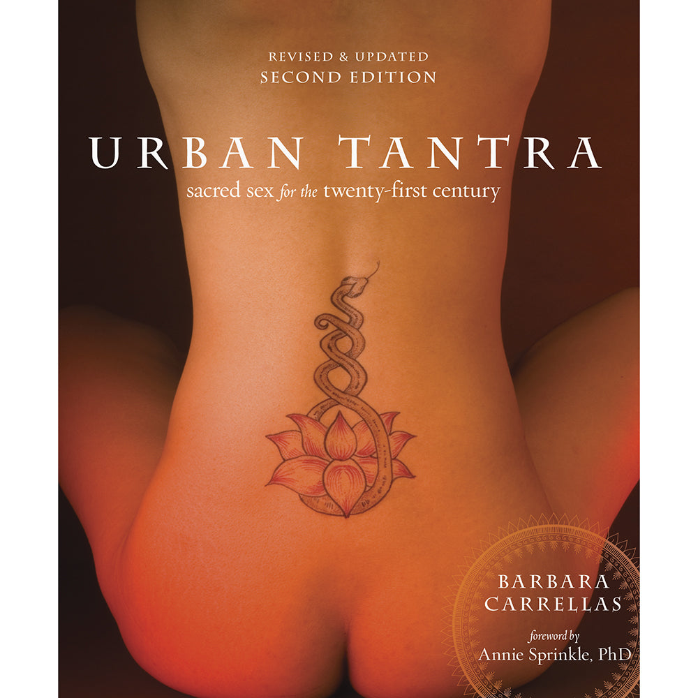 Urban Tantra: Sacred Sex for the Twenty-First Century brown Urban Tantra cover with cropped back photograph, tattoo and gold title
